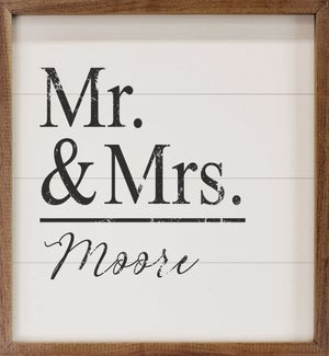 Mr And Mrs Last Name Simple